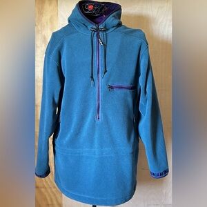 READ! Vintage LL Bean Men’s Small Polartec Windbloc Fleece 1/2 Zip Jacket Anorak